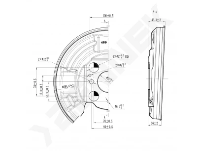 Brake disk protector DCD0454