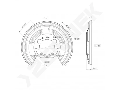 Brake disk protector DCD0453