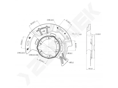 Brake disk protector DCD0451