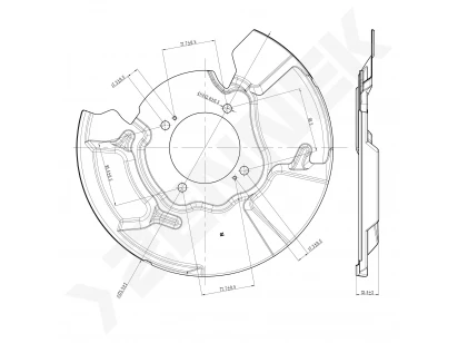 Brake disk protector DCD0447