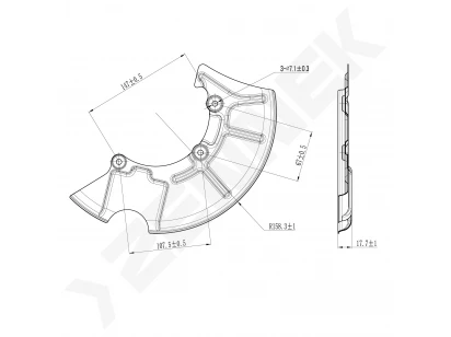 Brake disk protector DCD0444