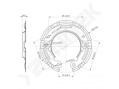 Brake disk protector DCD0442