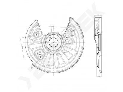Brake disk protector DCD0440