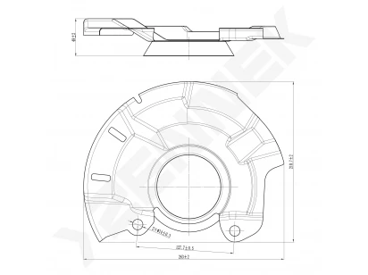 Brake disk protector DCD0431