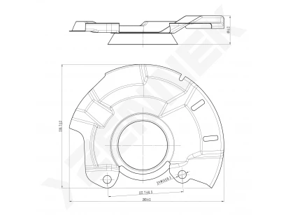 Brake disk protector DCD0430