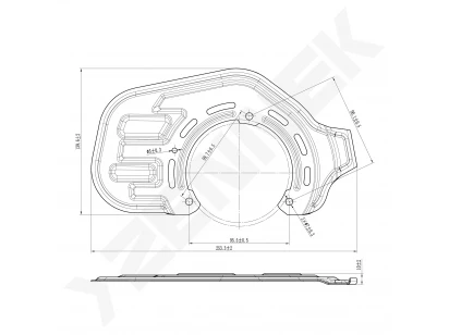 Brake disk protector DCD0429