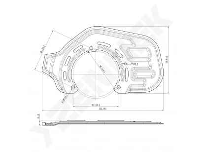 Brake disk protector DCD0428