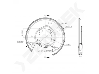 Brake disk protector DCD0425