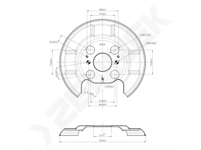 Brake disk protector DCD0423