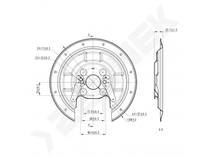 Brake disk protector DCD0422