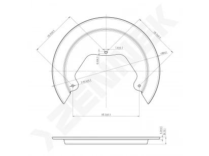 Brake disk protector DCD0417