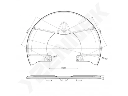 Brake disk protector DCD0416