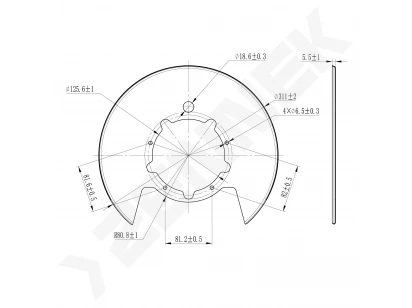 Brake disk protector DCD0412