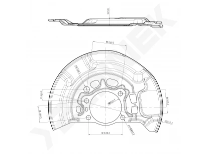 Brake disk protector DCD0410