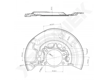 Brake disk protector DCD0409