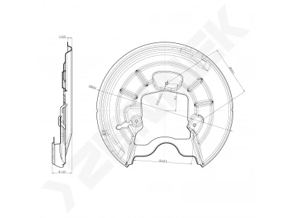 Brake disk protector DCD0408