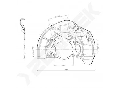 Brake disk protector DCD0406