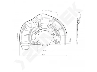 Brake disk protector DCD0405