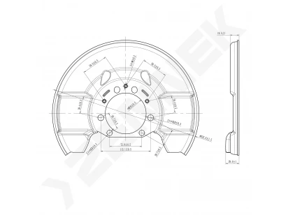 Brake disk protector DCD0404