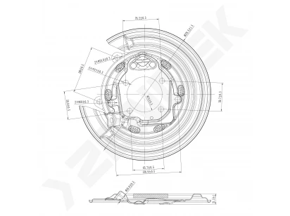 Brake disk protector DCD0400