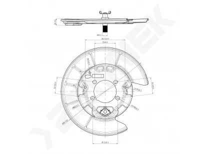 Brake disk protector DCD0397