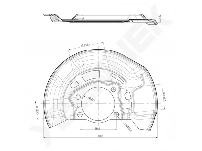 Brake disk protector DCD0395