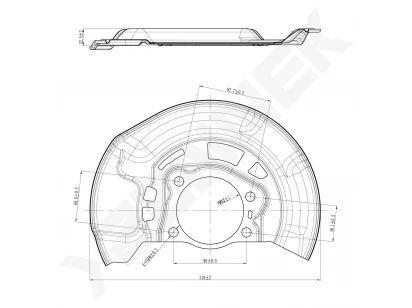 Brake disk protector DCD0394