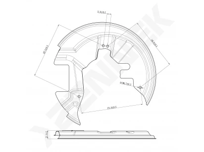 Brake disk protector DCD0387