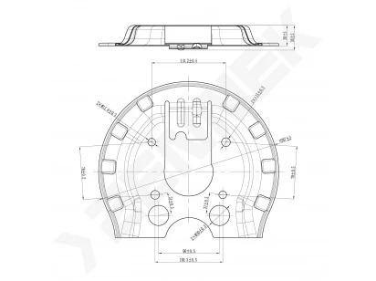 Brake disk protector DCD0383