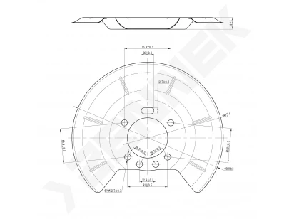 Brake disk protector DCD0382