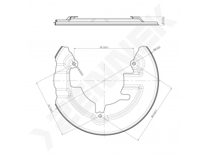 Brake disk protector DCD0381