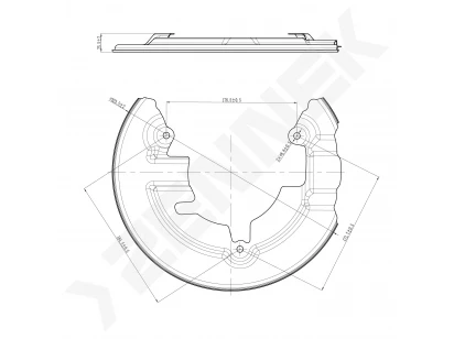 Brake disk protector DCD0380