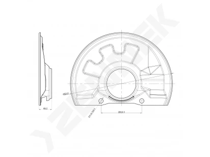 Brake disk protector DCD0379
