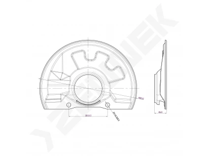 Brake disk protector DCD0378
