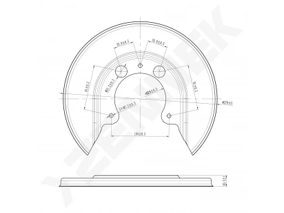 Brake disk protector DCD0377