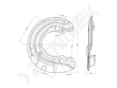 Brake disk protector DCD0372