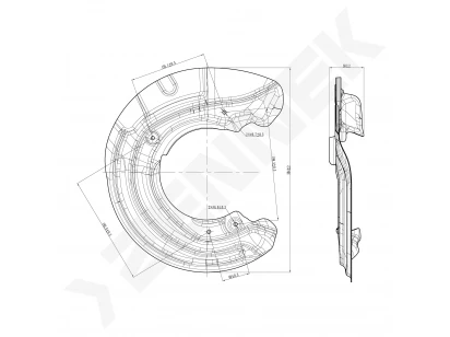 Brake disk protector DCD0371