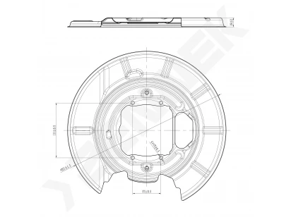 Brake disk protector DCD0361