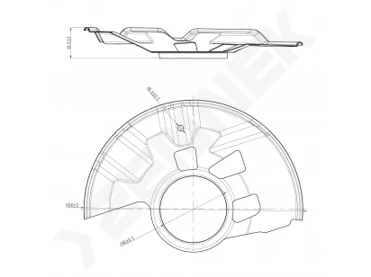 Brake disk protector DCD0355