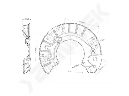Brake disk protector DCD0353