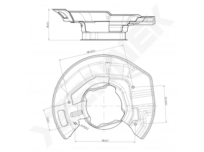 Brake disk protector DCD0349