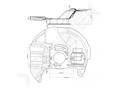 Brake disk protector DCD0348