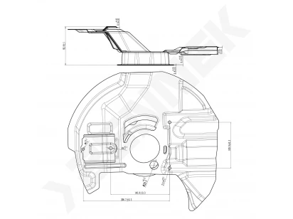 Brake disk protector DCD0347
