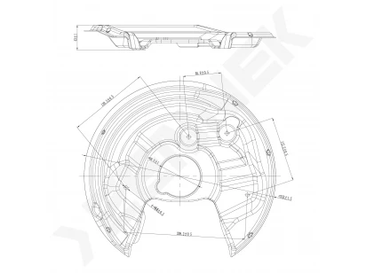 Brake disk protector DCD0341