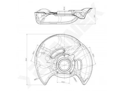 Brake disk protector DCD0331