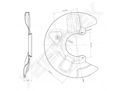 Brake disk protector DCD0324