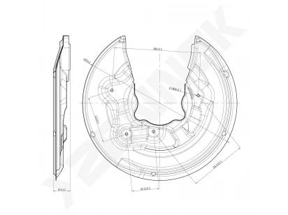 Brake disk protector DCD0323