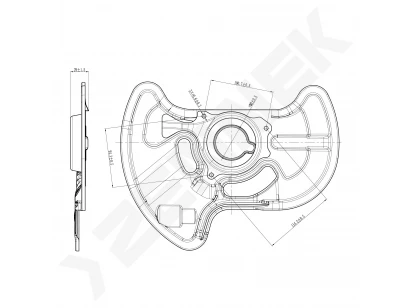 Brake disk protector DCD0321
