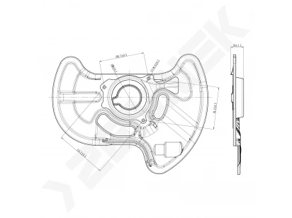 Brake disk protector DCD0320