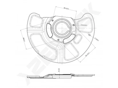 Brake disk protector DCD0314